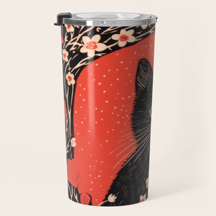 Valentines Kitty Travel Mug Gallery Image 3