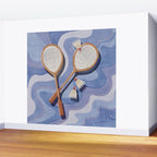 Badminton Retro Swirls Wall Mural Gallery Image 2