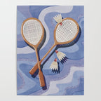 Badminton Retro Swirls Poster Gallery Image 4