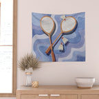 Badminton Retro Swirls Wall Tapestry Gallery Image 2