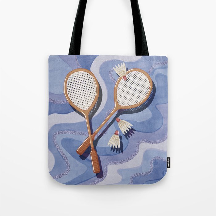 Badminton Retro Swirls Tote Bag Gallery Image 1