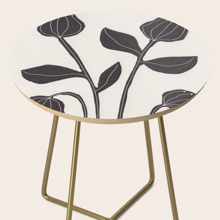 Floral Serenity / Lino Print Side Table Gallery Image 2