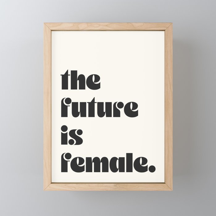 the future is female. Mini Art Print Gallery Image 1