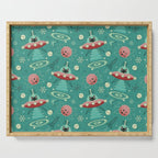 Atomic Cats in Space - ©studioxtine Serving Tray Gallery Image 1