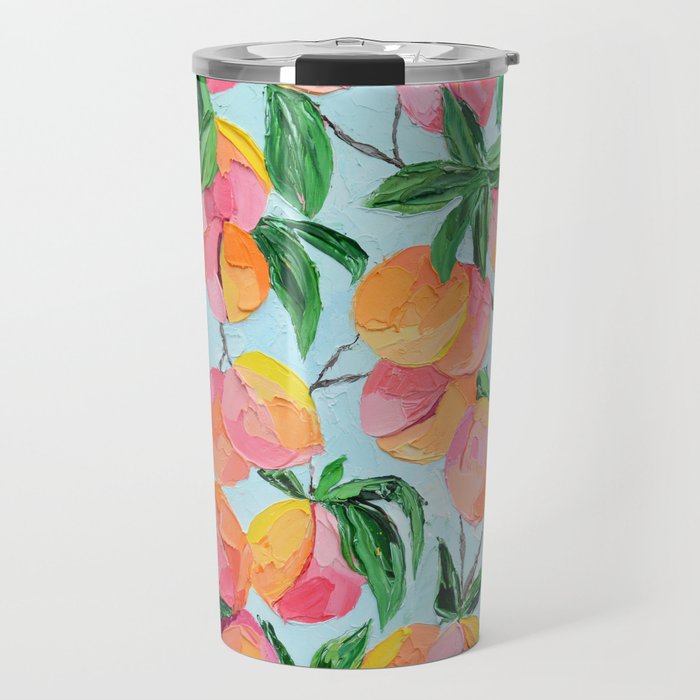 Peach Garden Travel Mug Gallery Image 1
