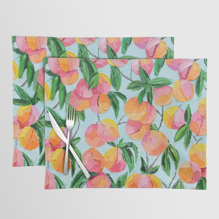 Peach Garden Placemat Gallery Image 1