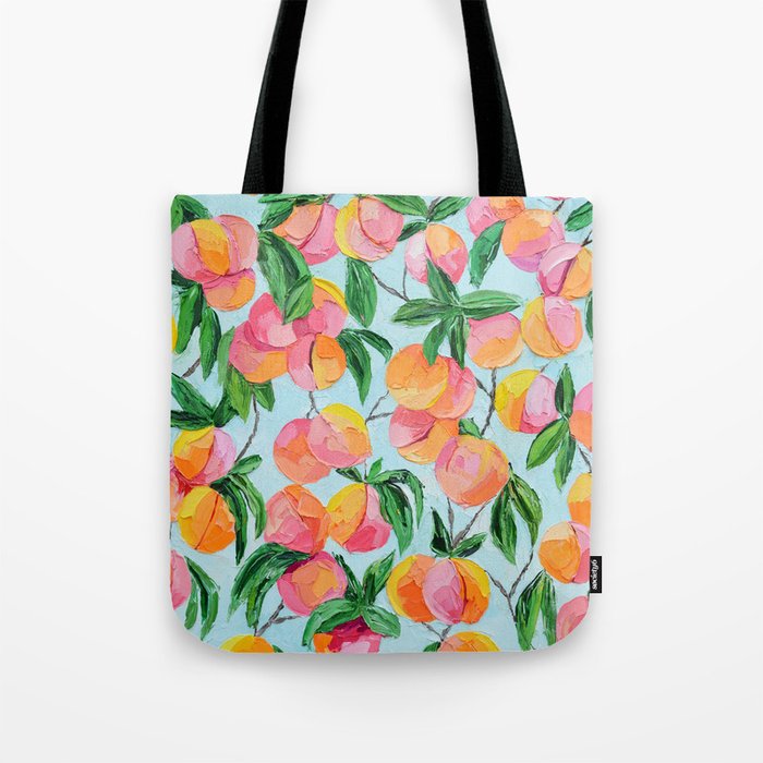 Peach Garden Tote Bag Gallery Image 1