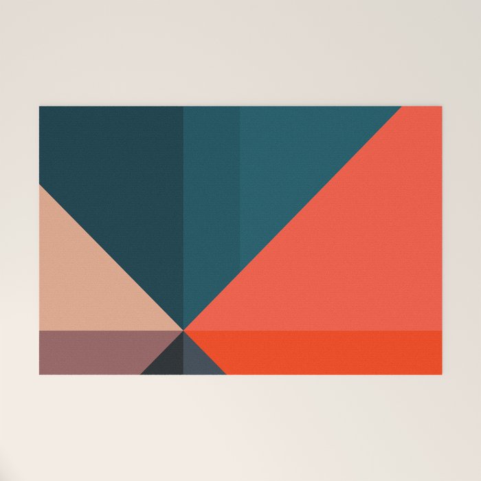 Geometric 1713 Welcome Mat Gallery Image 1