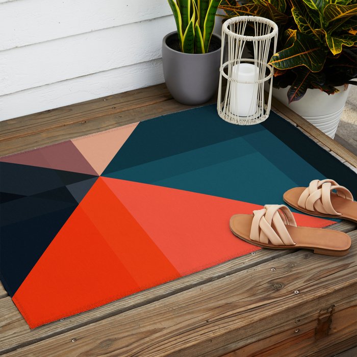 Geometric 1713 Outdoor Rug Gallery Image 2