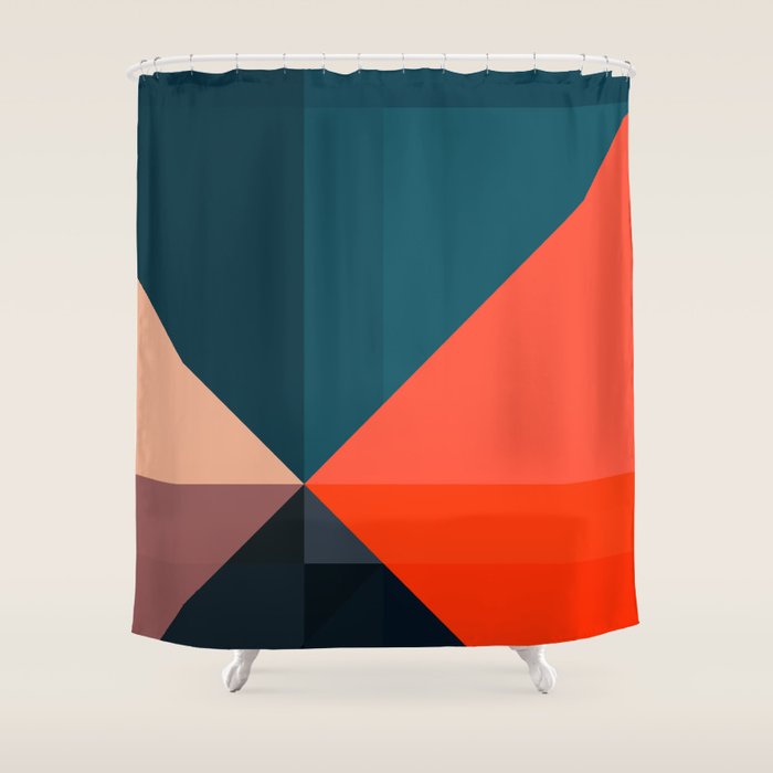 Geometric 1713 Shower Curtain Gallery Image 1