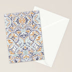 Artistic Floral Motif Medley Stationery Card Gallery Image 2