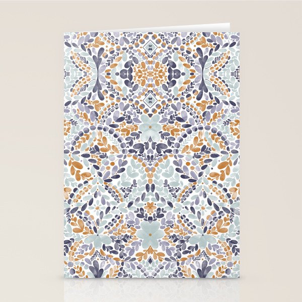 Artistic Floral Motif Medley Stationery Card Gallery Image 1