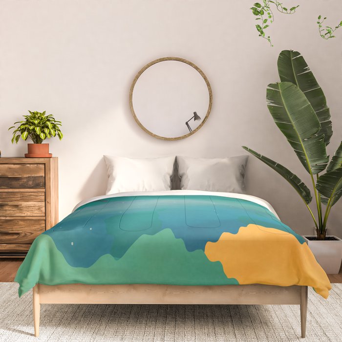 Abstract Mountains I Comforter Gallery Image 3
