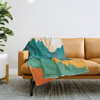 Abstract Mountains I Throw Blanket Gallery Image 1