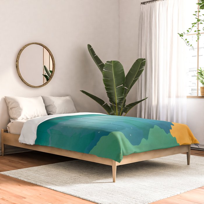 Abstract Mountains I Comforter Gallery Image 2