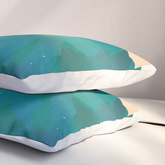 Abstract Mountains I Pillow Sham Gallery Image 3