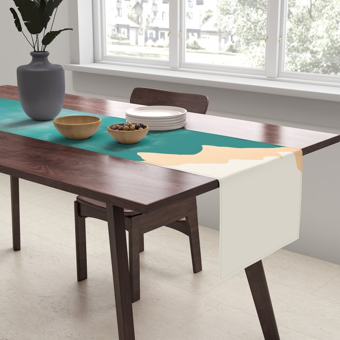 Abstract Mountains I Table Runner Gallery Image 2