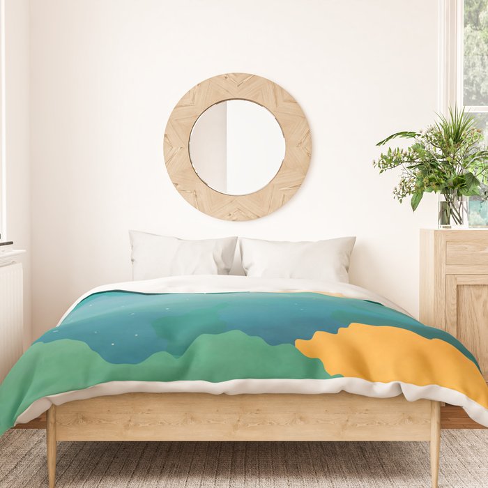 Abstract Mountains I Duvet Cover Gallery Image 3
