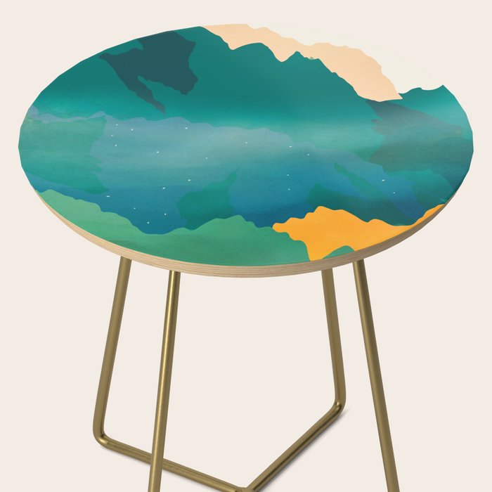 Abstract Mountains I Side Table Gallery Image 2