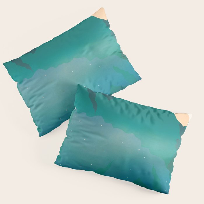 Abstract Mountains I Pillow Sham Gallery Image 3