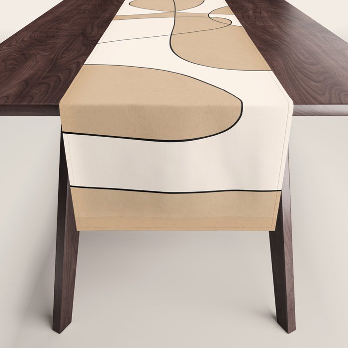 Abstract line art 25 Table Runner Gallery Image 1