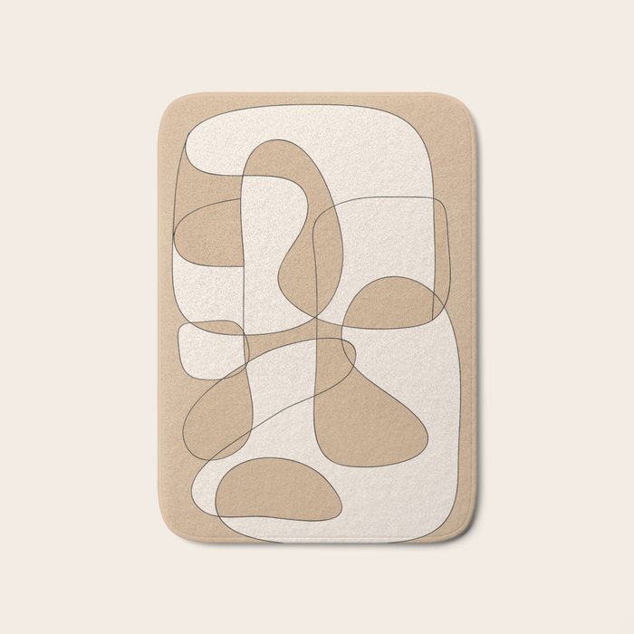 Abstract line art 25 Bath Mat Gallery Image 1