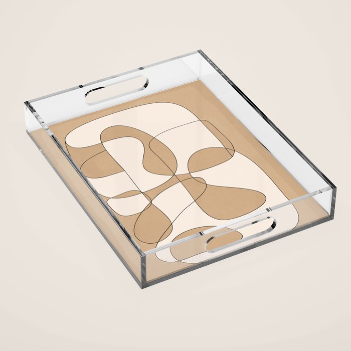 Abstract line art 25 Acrylic Tray Gallery Image 1
