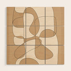Abstract line art 25 Wood Wall Art Gallery Image 1