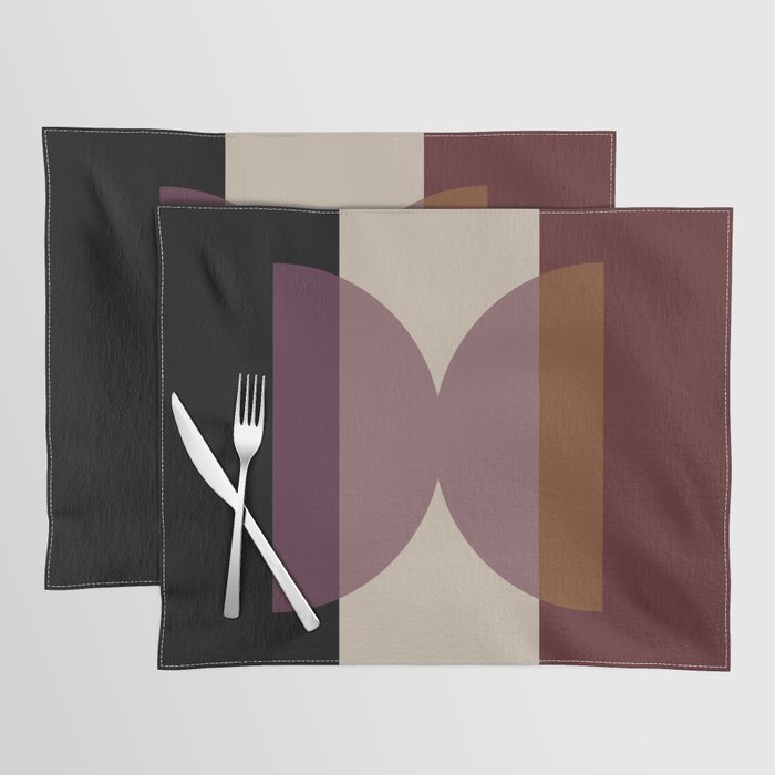 Retro Minimalism - Purple Autumn Placemat Gallery Image 1