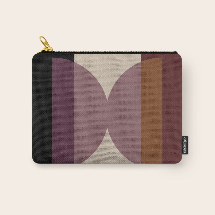 Retro Minimalism - Purple Autumn Carry All Pouch Gallery Image 1