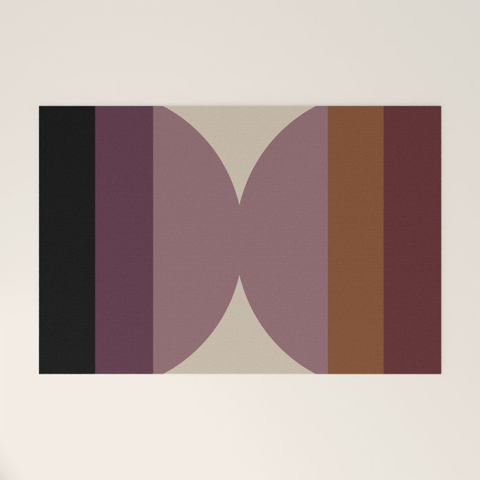 Retro Minimalism - Purple Autumn Welcome Mat Gallery Image 1