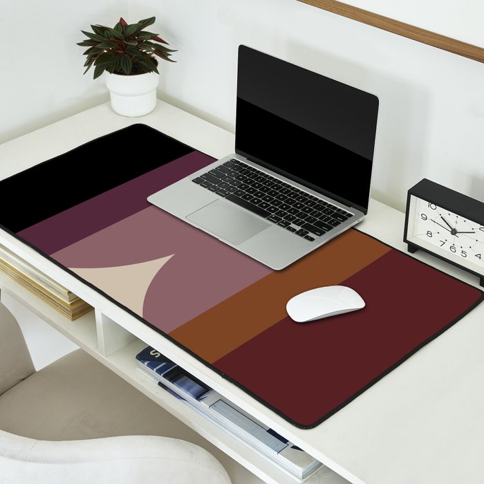 Retro Minimalism - Purple Autumn Desk Mat Gallery Image 2