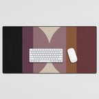 Retro Minimalism - Purple Autumn Desk Mat Gallery Image 1