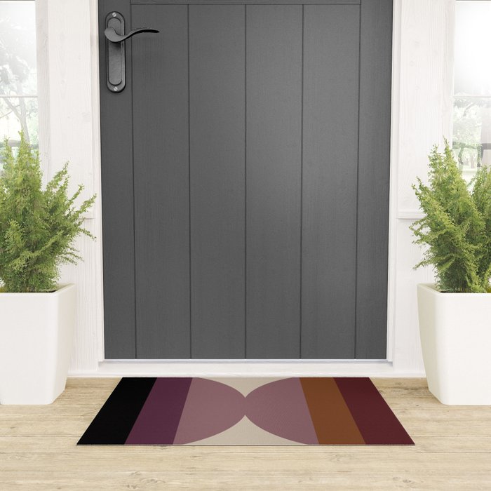 Retro Minimalism - Purple Autumn Welcome Mat Gallery Image 3