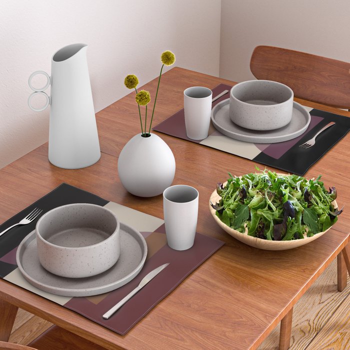 Retro Minimalism - Purple Autumn Placemat Gallery Image 2