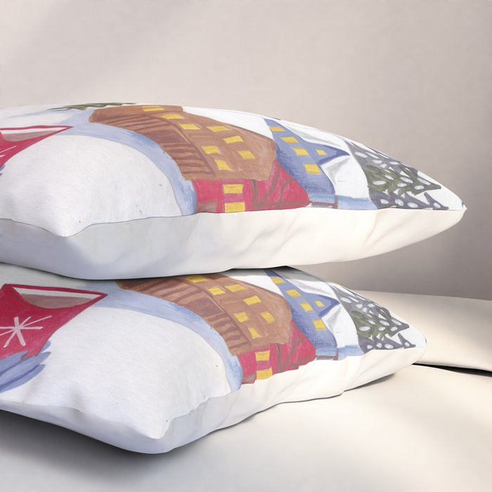 Modern woman in the Alps Pillow Sham Gallery Image 3