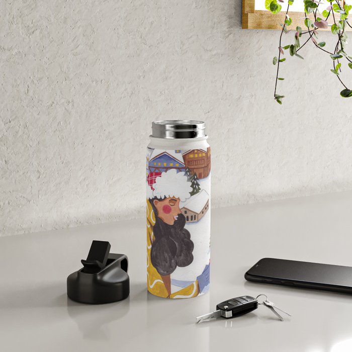 Modern woman in the Alps Water Bottle Gallery Image 4