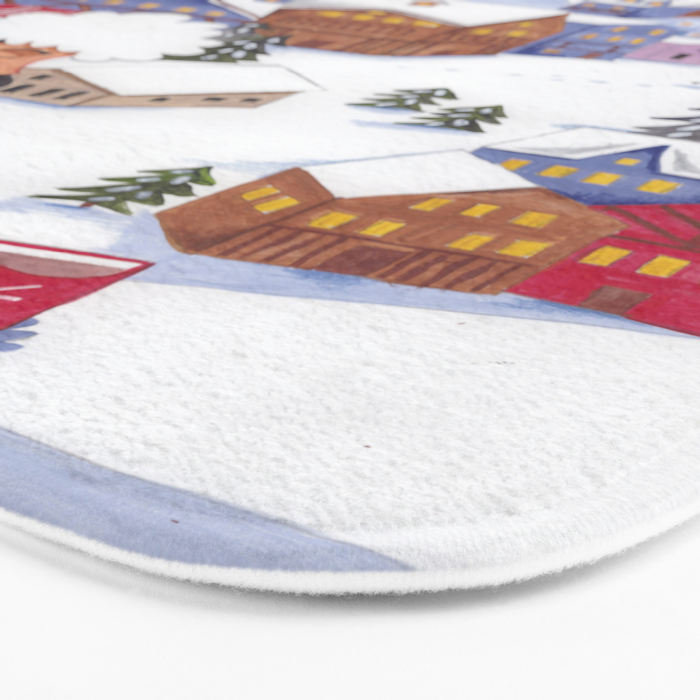 Modern woman in the Alps Bath Mat Gallery Image 3