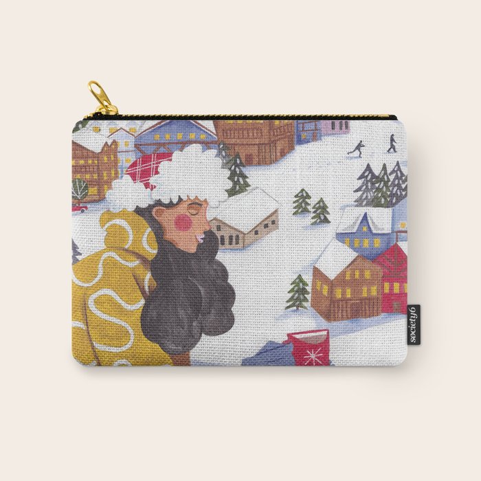 Modern woman in the Alps Carry All Pouch Gallery Image 1