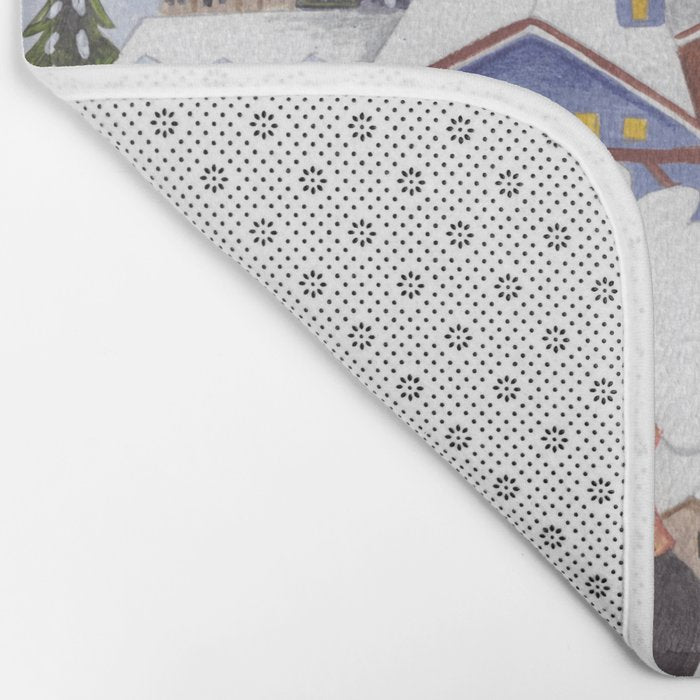 Modern woman in the Alps Bath Mat Gallery Image 2