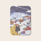 Modern woman in the Alps Bath Mat Gallery Image 1