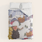 Modern woman in the Alps Duvet Cover Gallery Image 6