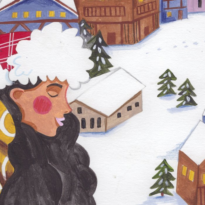 Modern woman in the Alps Coffee Mug Gallery Image 2