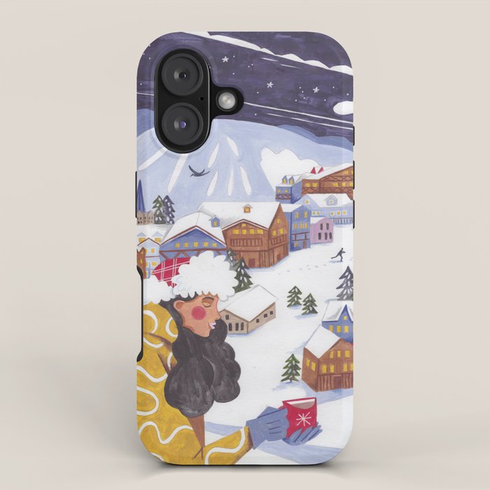 Modern woman in the Alps iPhone Case Gallery Image 1
