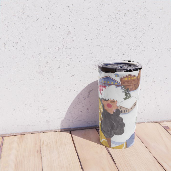 Modern woman in the Alps Travel Mug Gallery Image 4