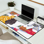 Modern woman in the Alps Desk Mat Gallery Image 2
