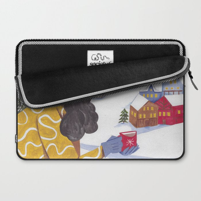 Modern woman in the Alps Laptop Sleeve Gallery Image 2