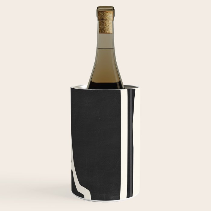 abstract minimal 57 Black & White Wine Chiller Gallery Image 3