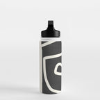 abstract minimal 57 Black & White Water Bottle Gallery Image 3