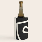 abstract minimal 57 Black & White Wine Chiller Gallery Image 2